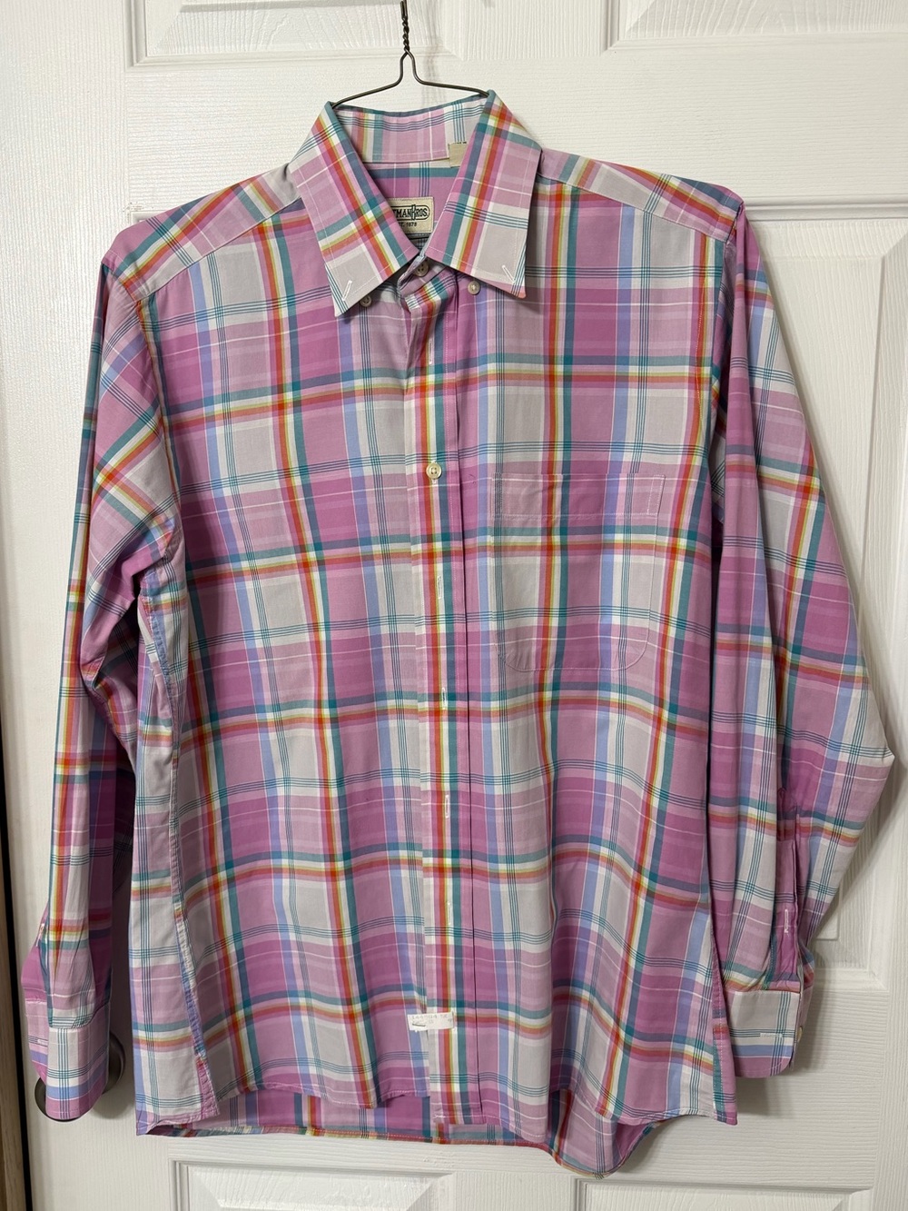 Gitman Brothers Pink Multi-Color Plaid Button-Down Shirt